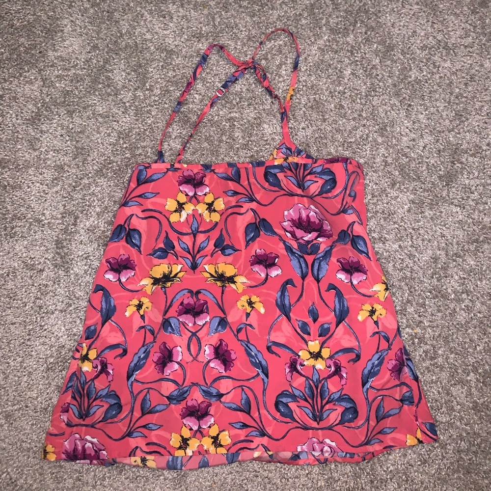 Hollister Pink Multicolor Floral Blouse size S - Picture 8 of 10